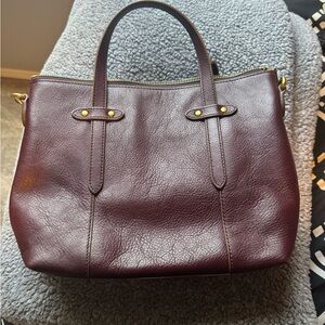 Fossil Maroon Handbag